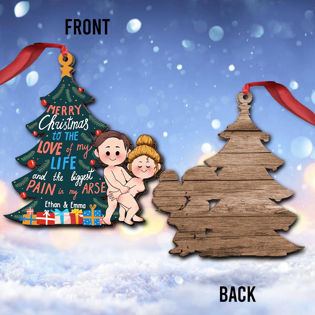 Joyeux Noël à l'amour de ma vie - Ornement personnalisé pour couple