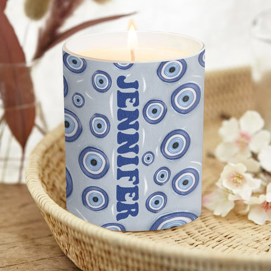 Check Ya Energy - Bougie de sorcière personnalisée avec couvercle en bois