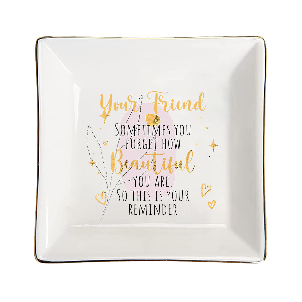 Petit rappel - Cadeau pour maman, grand-mère, fille, petite-fille, tante, épouse, petite amie, amie - Porte-bijoux personnalisé