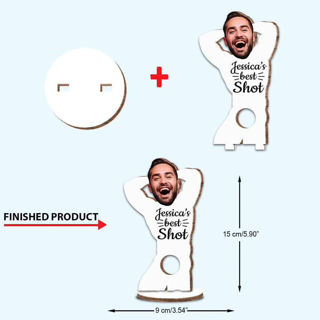 Votre meilleure chance - cadeau pour mari, femme, petit ami, petite amie - Plaque en bois personnalisée à poser