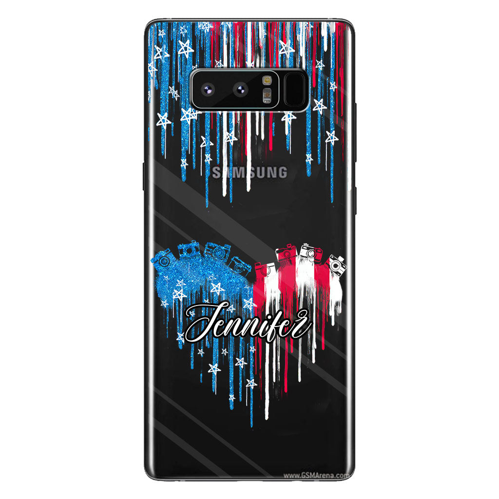 Passion pour la photographie - Coque de téléphone transparente personnalisée avec photo