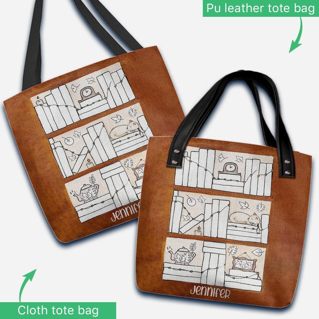 Sac fourre-tout personnalisé pour livres « Quatre Saisons »