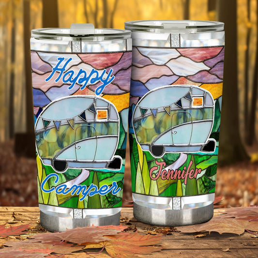 Happy Camper - Personalized Camping Tumbler