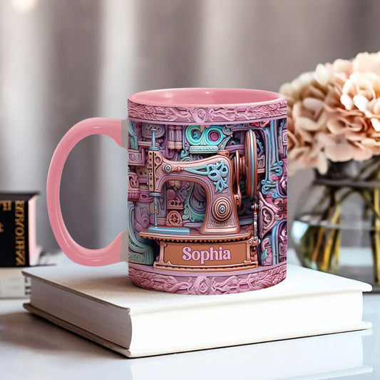 Mug personnalisé « J’adore coudre »
