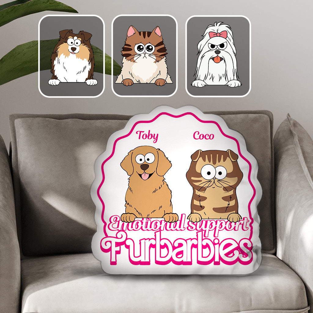 Soutien émotionnel - Cadeau pour les amoureux des chiens et des chats - Coussin personnalisé