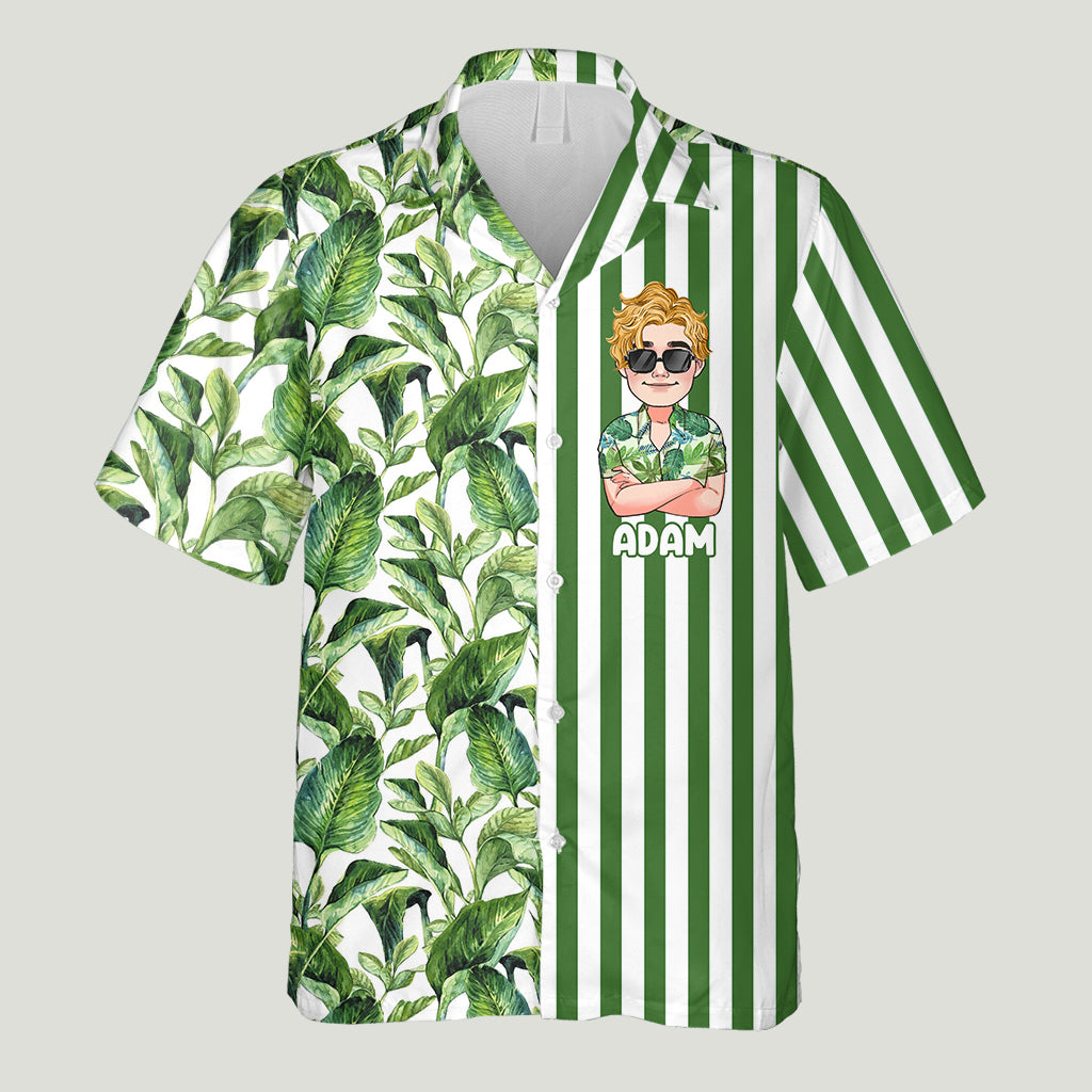 La vie est plus belle à la plage - Chemise hawaïenne personnalisée pour les amoureux de la mer