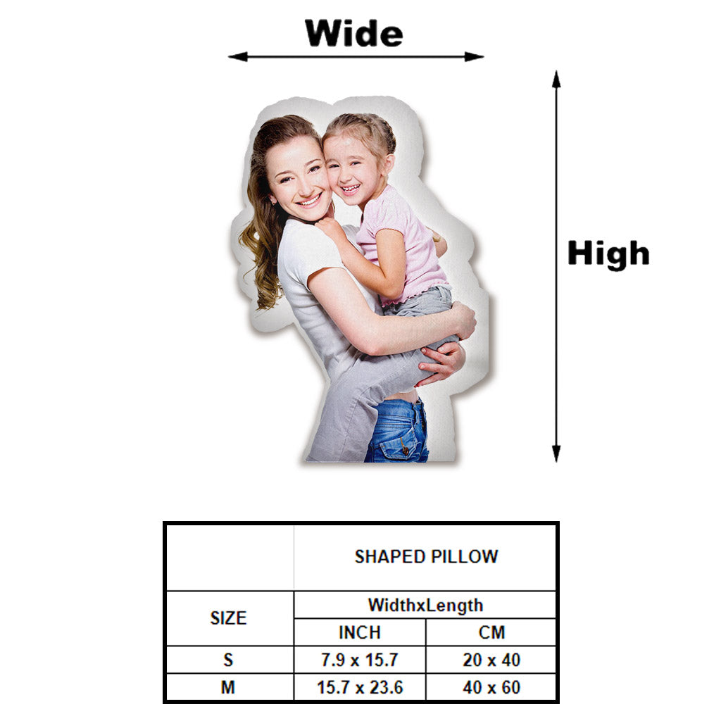 Custom Photo Humanoid - Personalized Step Mom Shaped Pillow