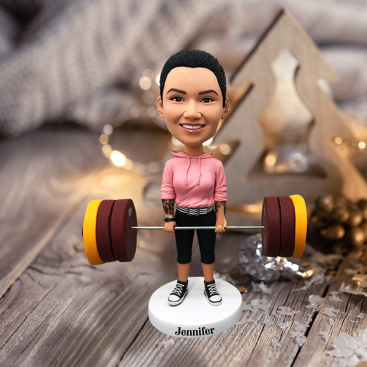 Love Fitness - Figurine de fitness personnalisée