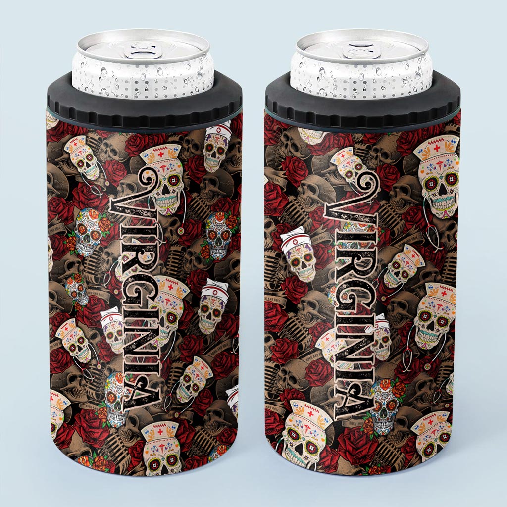 Une infirmière cool - Refroidisseur de canettes personnalisé pour infirmière