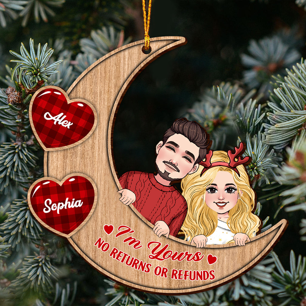 Je suis à toi - Ornement personnalisé pour couple