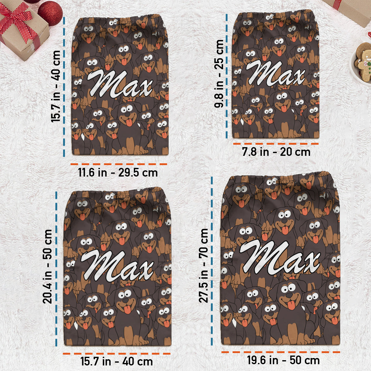 Sac fourre-tout à cordon personnalisé avec des visages amusants de chiens et de chats pour les amoureux des animaux