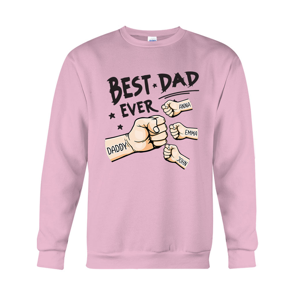 Meilleur papa du monde - T-shirt et sweat à capuche personnalisés pour papa