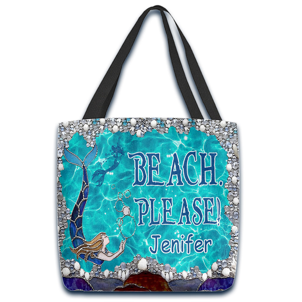La vie est plus belle à la plage - Sac fourre-tout personnalisé pour les amoureux de la mer