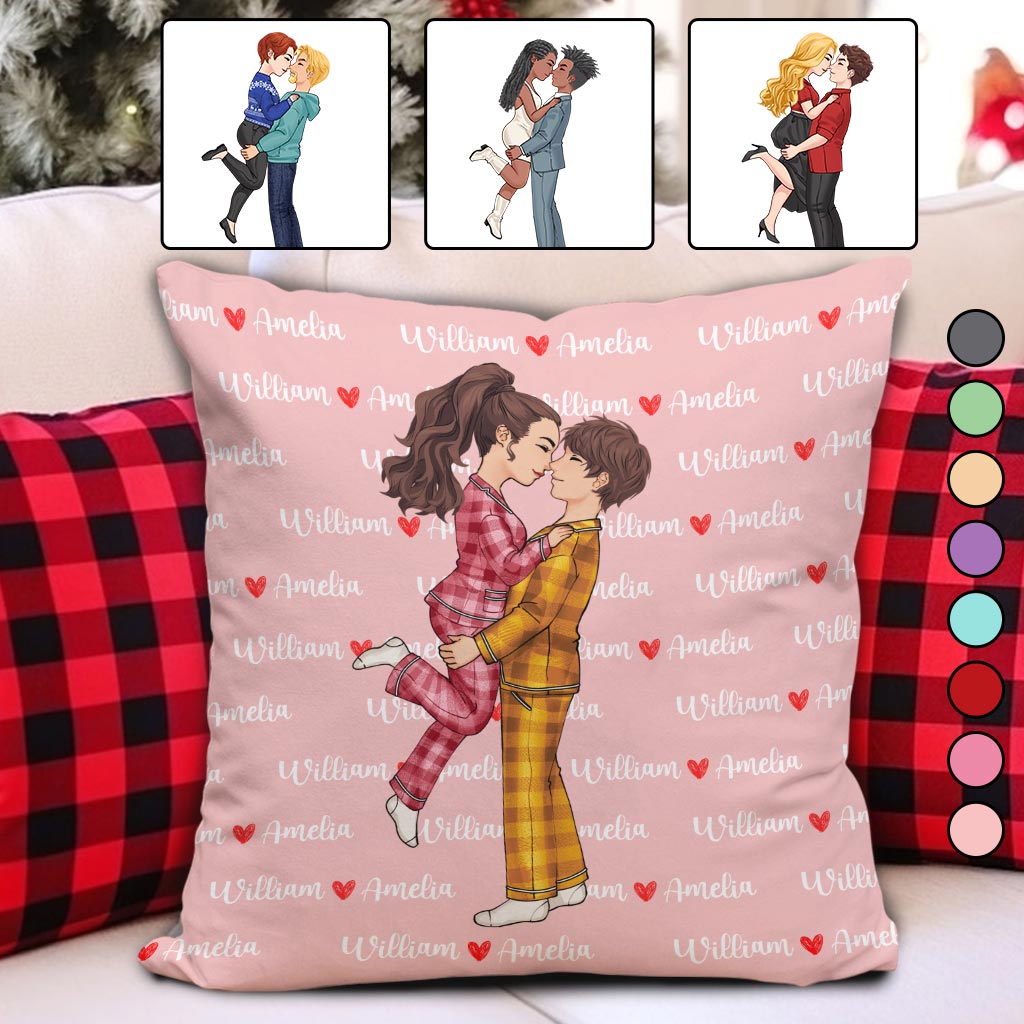 Je t'aimerai toujours - cadeau pour mari, femme, petite amie, petit ami - Coussin décoratif personnalisé