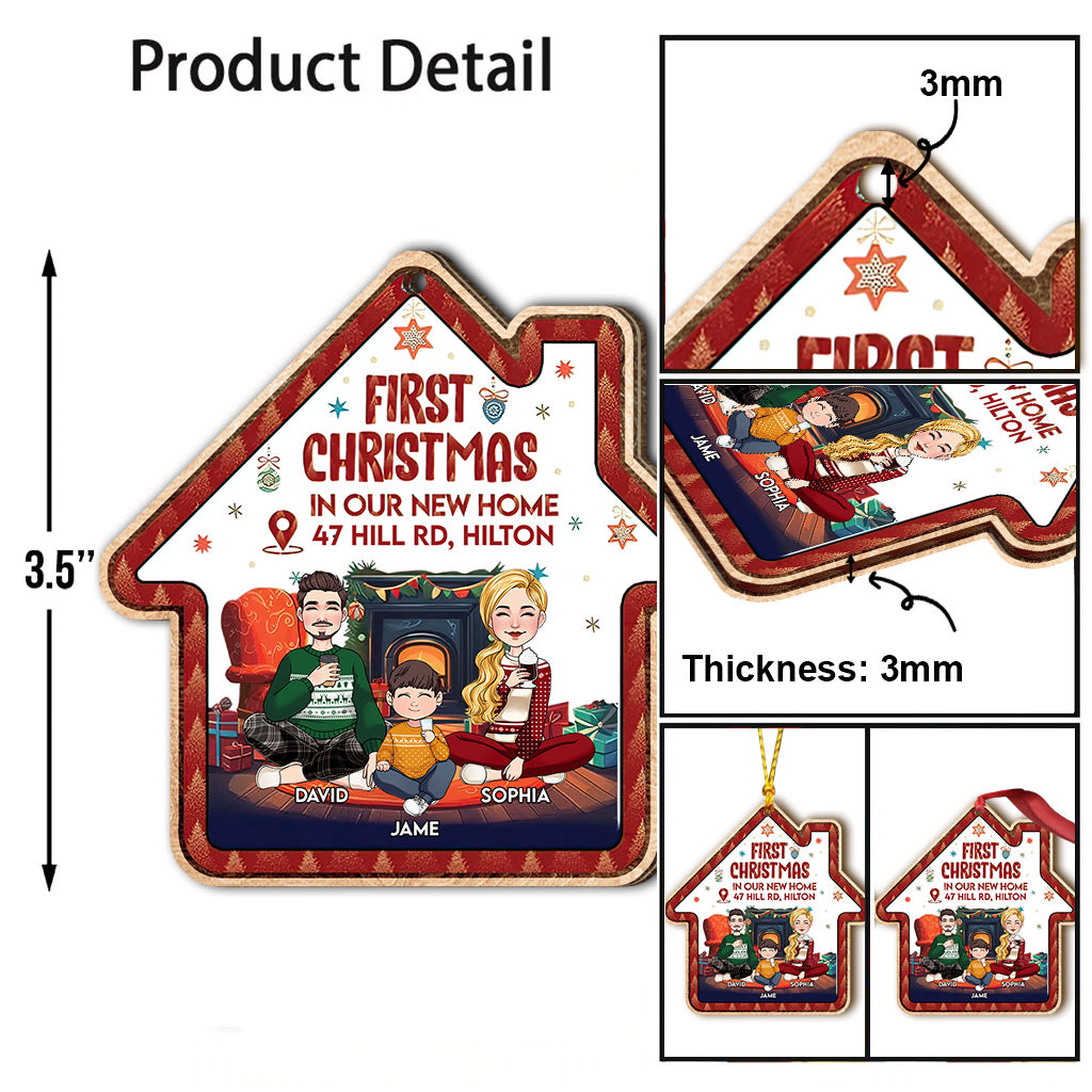 First Christmas In Our New Home - Personalized Housewarming Ornament