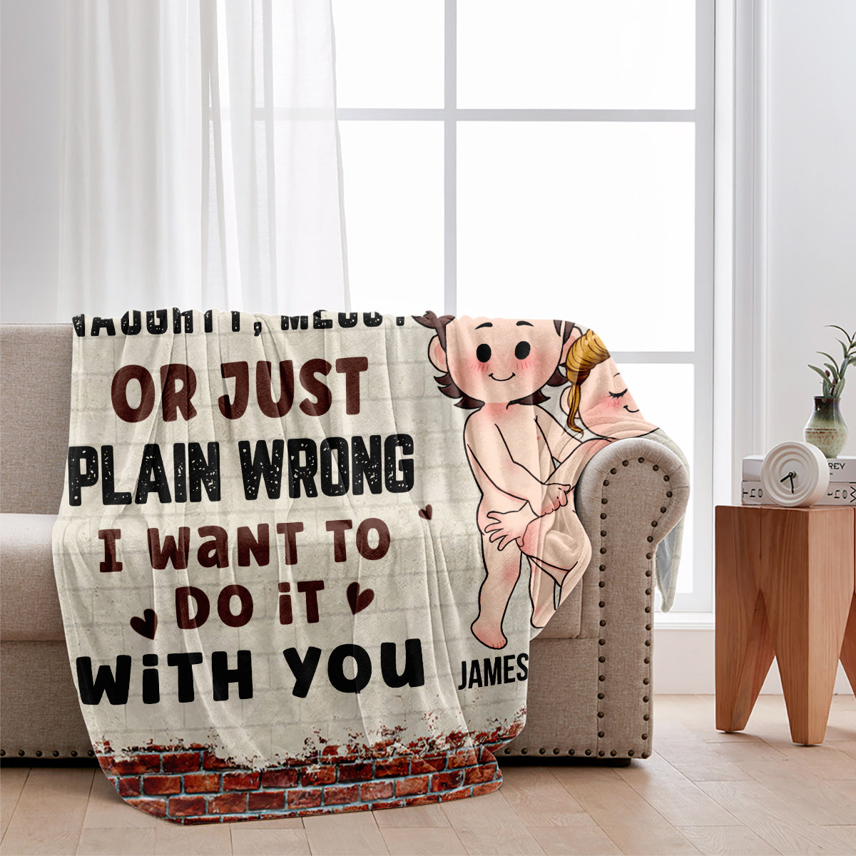 Partner In Crime - Personalized Couple Blanket