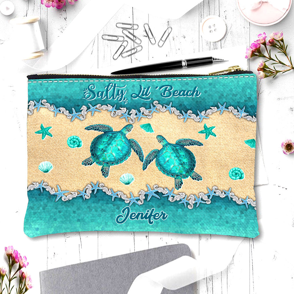 Salty Lil' Beach - Pochette tortue personnalisée
