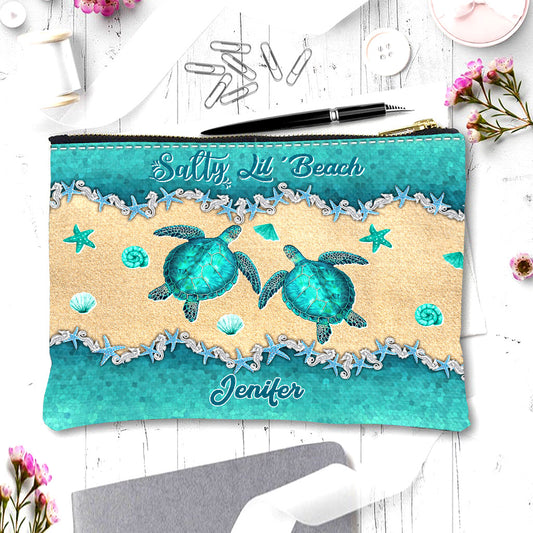 Salty Lil' Beach - Pochette tortue personnalisée