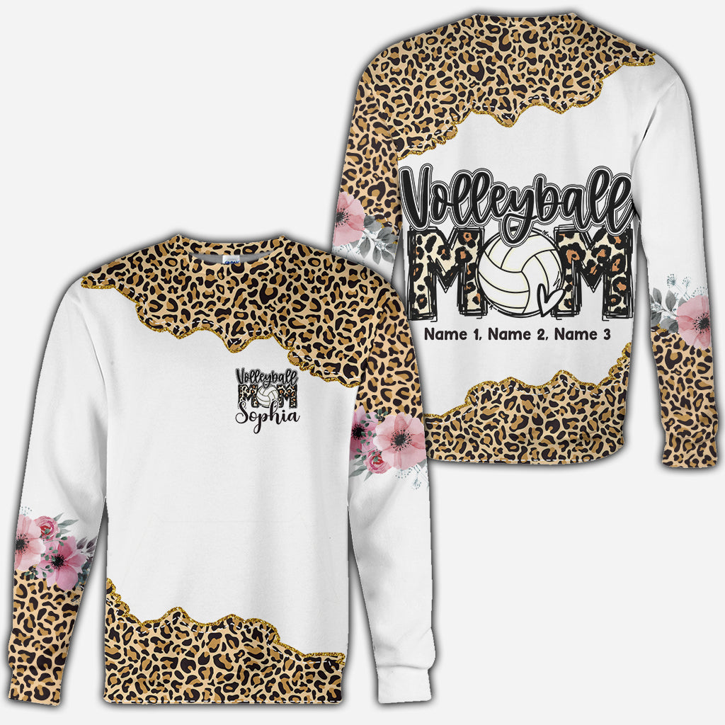 Maman Volleyeuse Léopard - T-shirt de volley personnalisé intégral