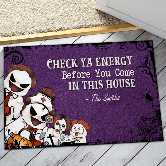 Check Ya Energy - Personalized Family Doormat
