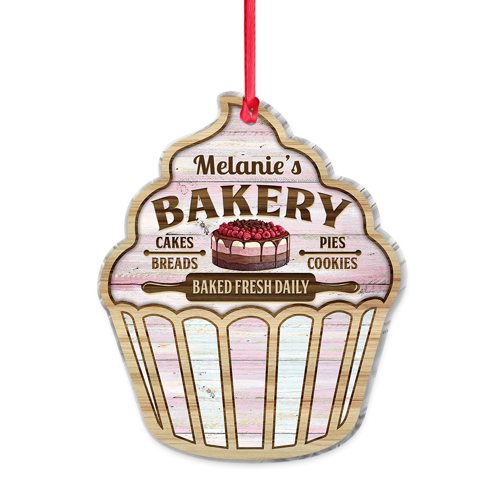 Une fille qui adore pâtisser - Ornement de pâtisserie personnalisé