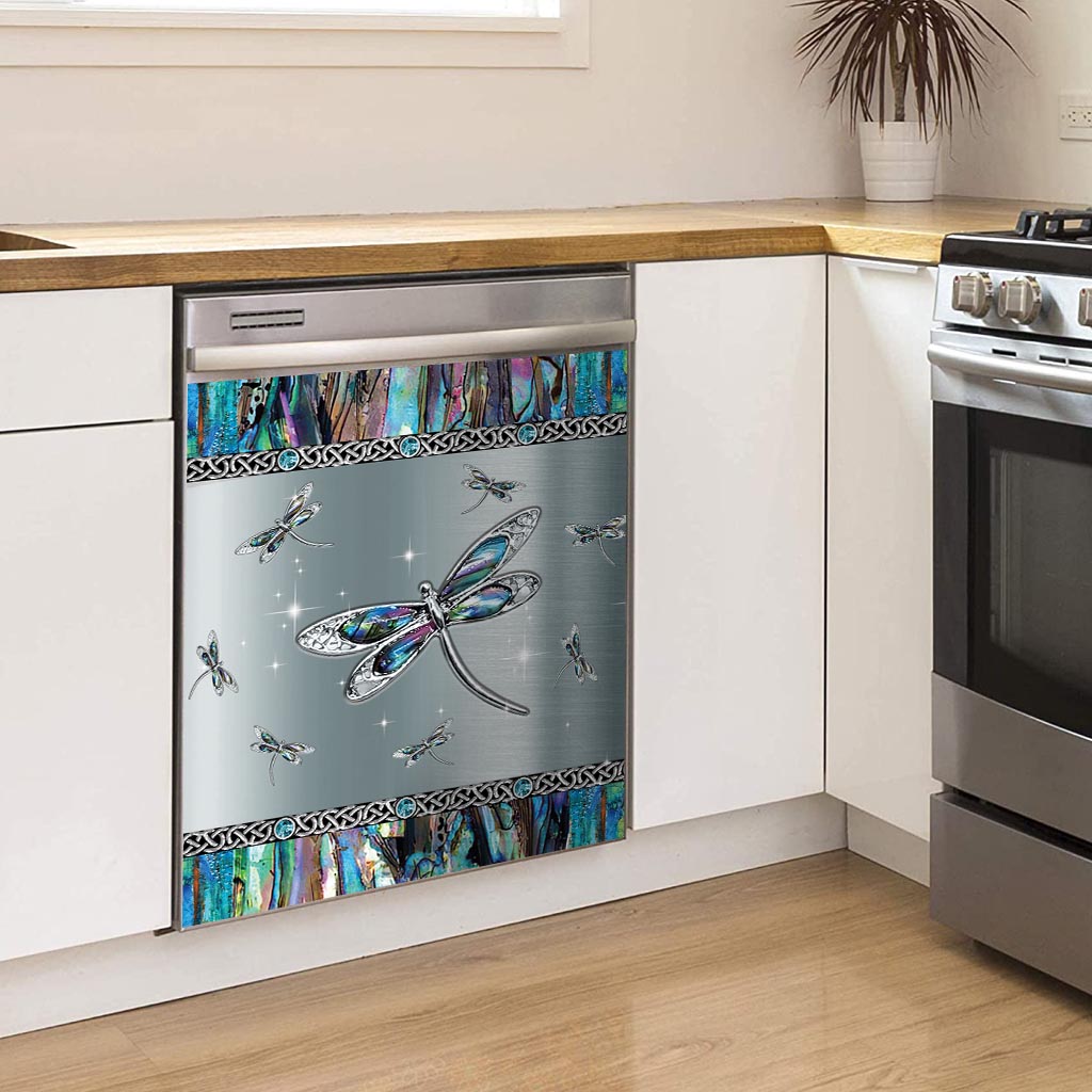 Mystery Dragonfly - Couvercle de lave-vaisselle Libellule