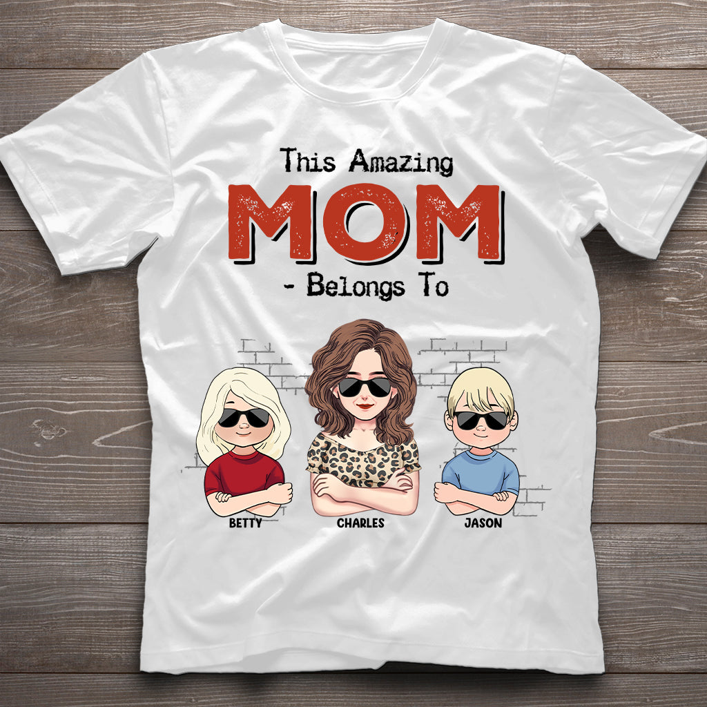 Ce papa extraordinaire appartient à - Cadeau pour papa, grand-père - T-shirt et sweat à capuche personnalisés