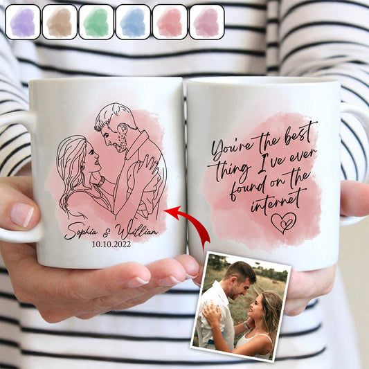 La meilleure chose sur Internet : une tasse personnalisée pour mari et femme
