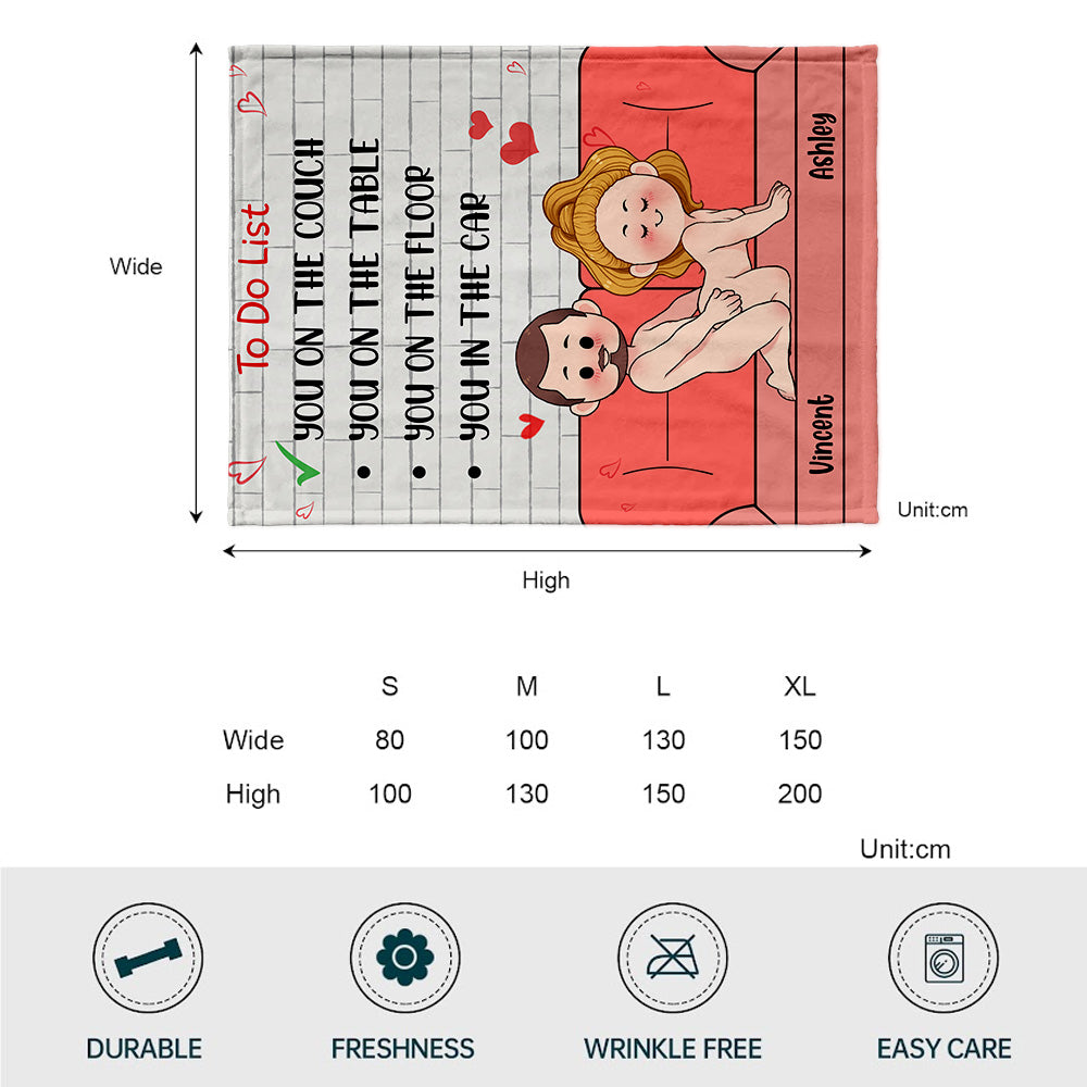 Liste de choses à faire - Couverture personnalisée pour couple