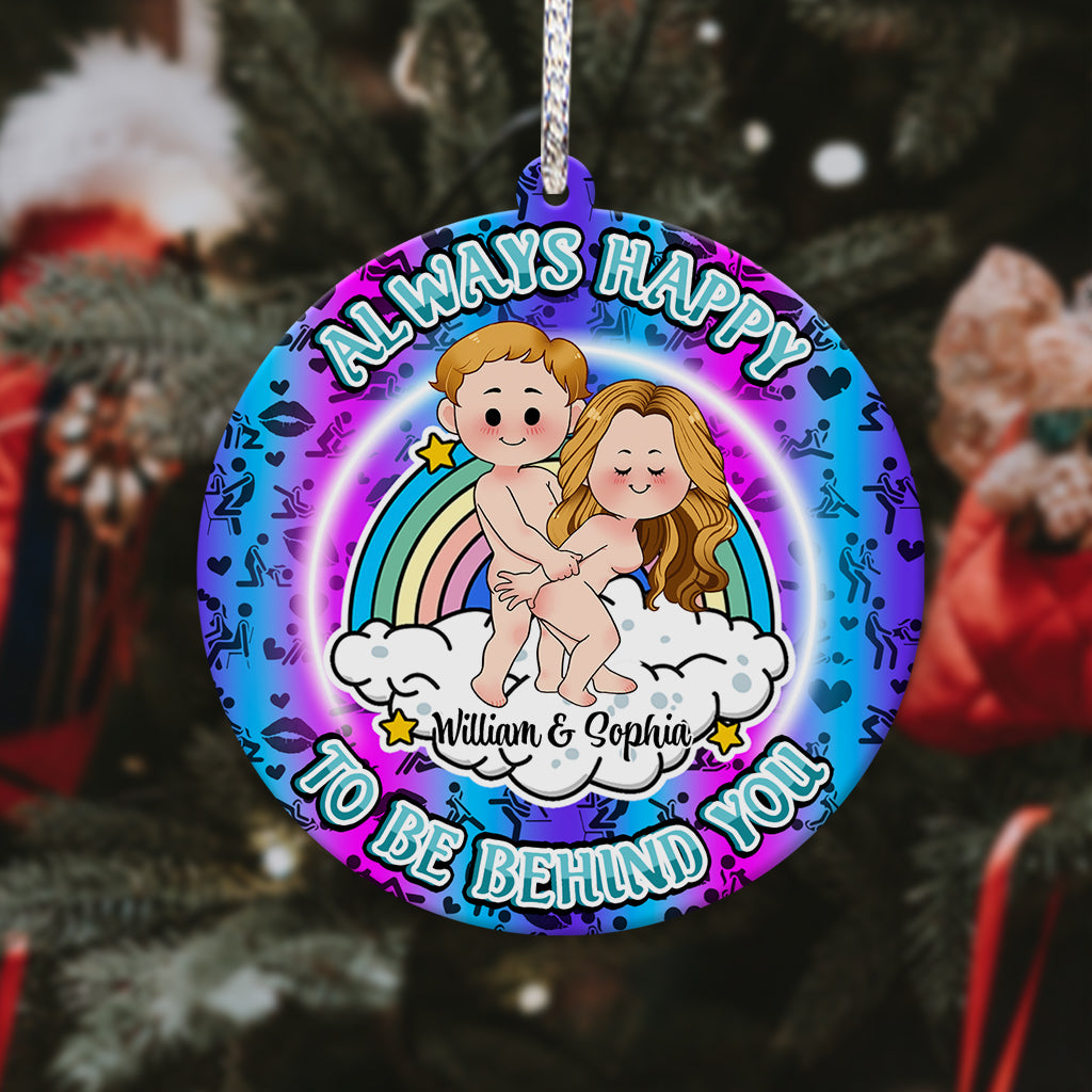 Toujours heureux d'être à tes côtés - cadeau pour petit ami, petite amie - Ornement personnalisé