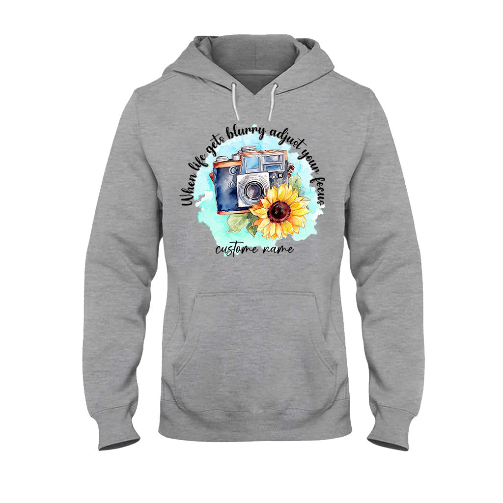 Quand la vie devient floue, ajustez votre mise au point - T-shirt et sweat à capuche personnalisés avec photographie