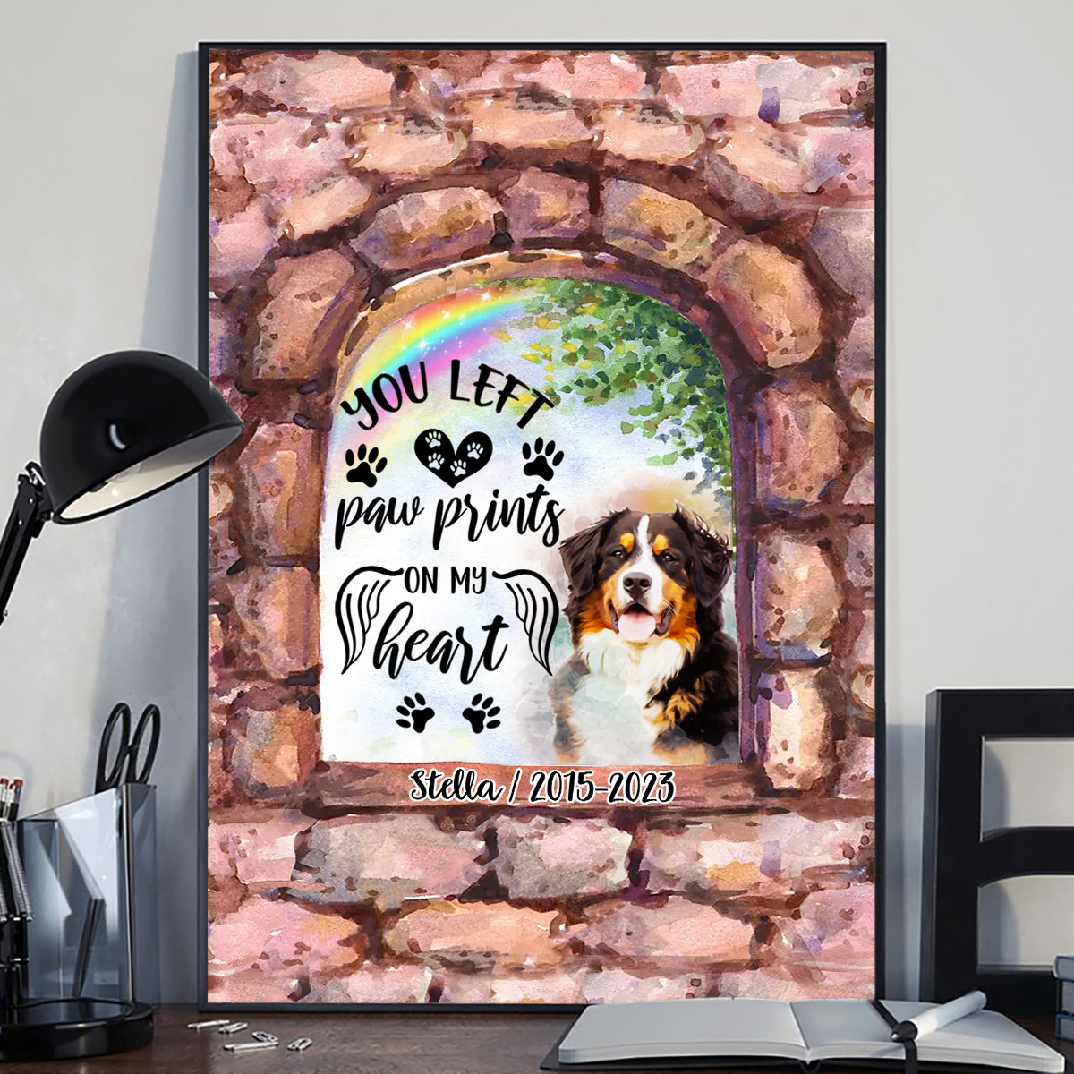 Plus à mes côtés - Toile et affiche personnalisées pour chien