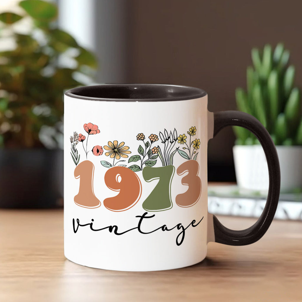 Mug vintage personnalisé pour anniversaire