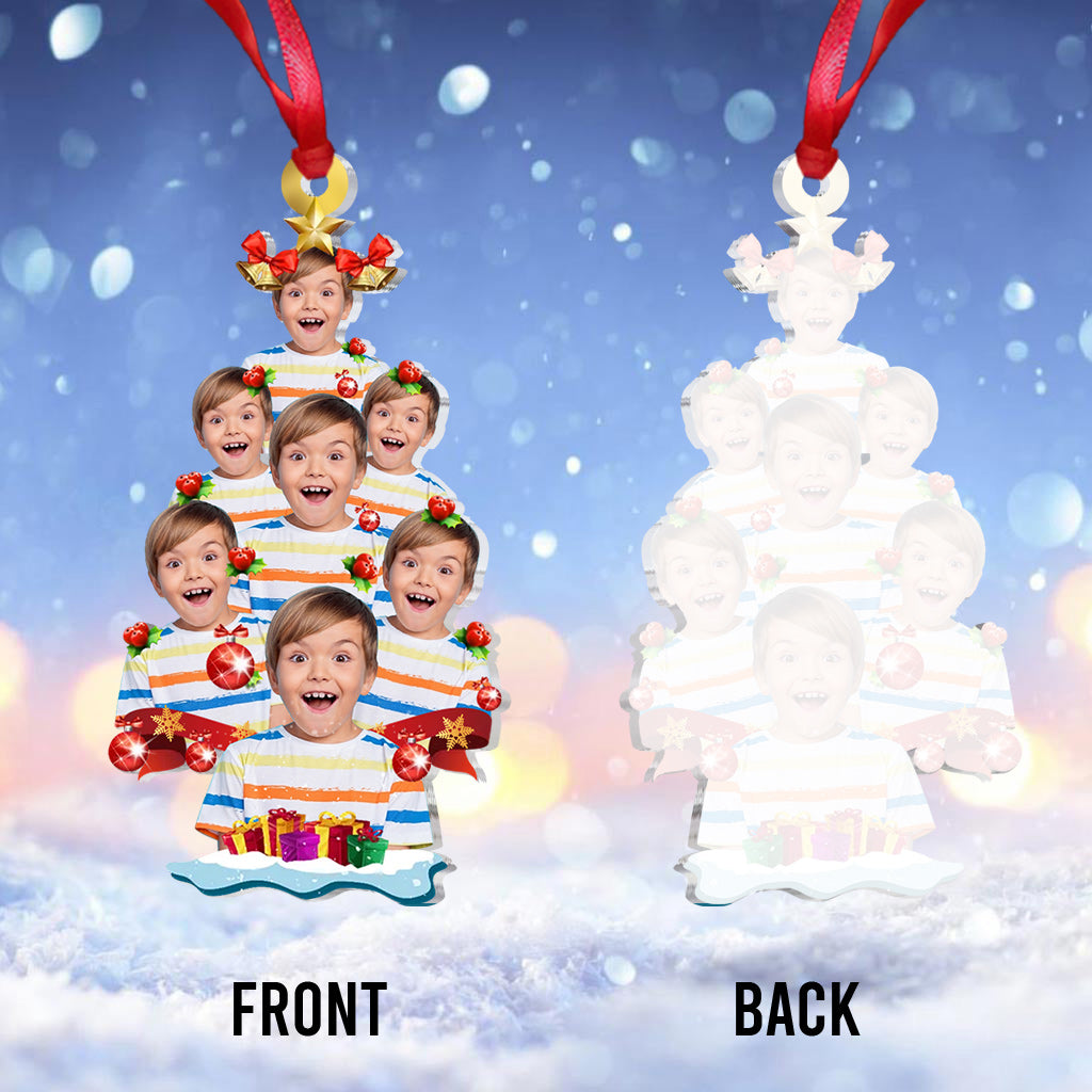 Christmas Tree Photo - Gift for grandma - Personalized Ornament