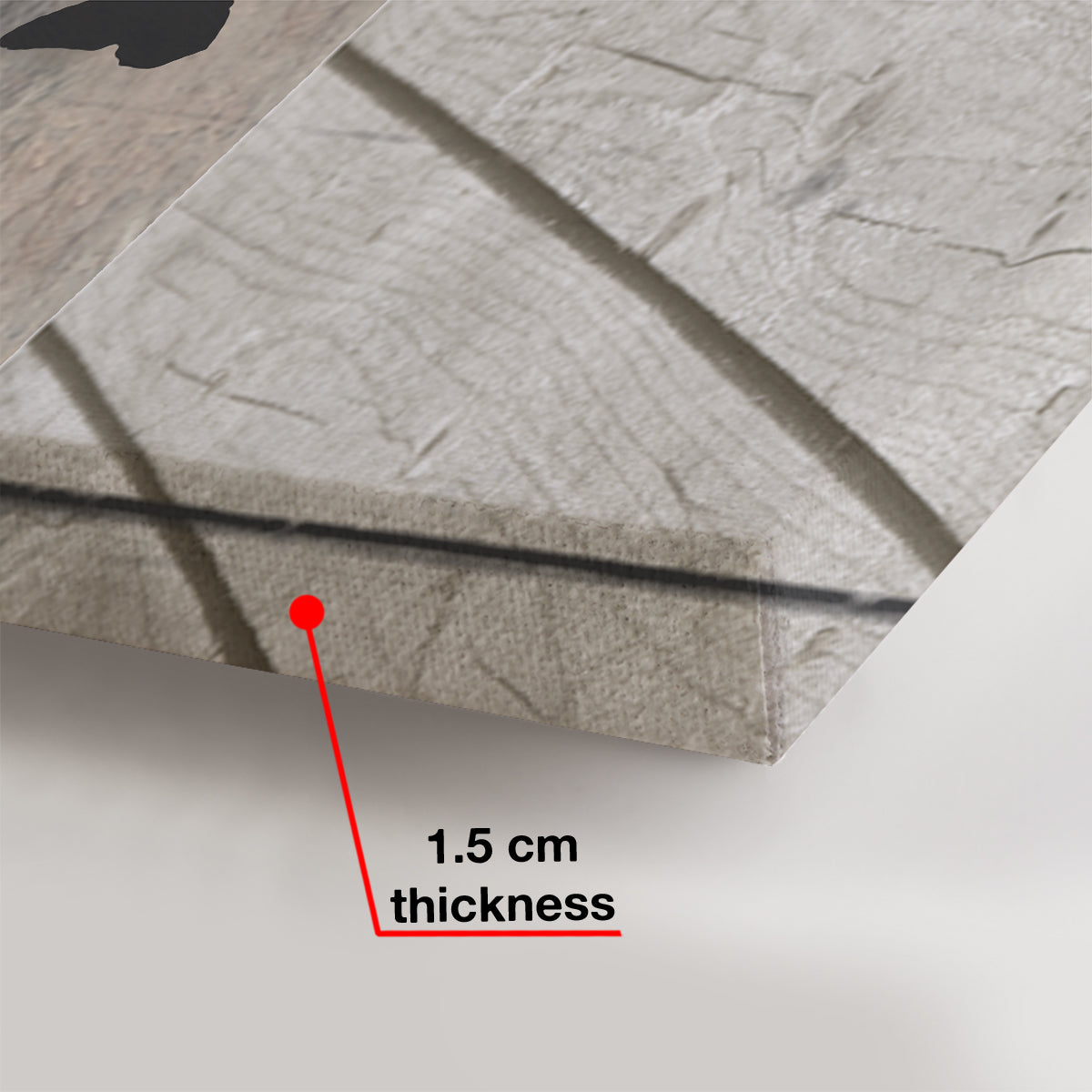 Attendre à la porte - Toile et affiche personnalisées pour chien