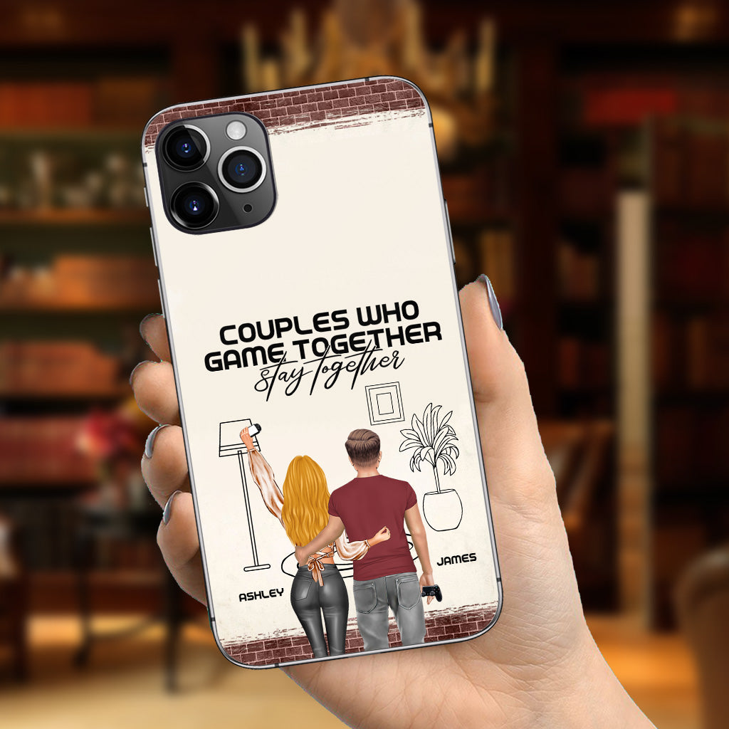 Les couples qui jouent ensemble restent ensemble - Coque de téléphone personnalisée pour jeux vidéo