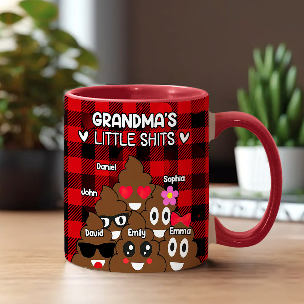 Les petits chéris de grand-mère/grand-père/papa/maman - Mug personnalisé