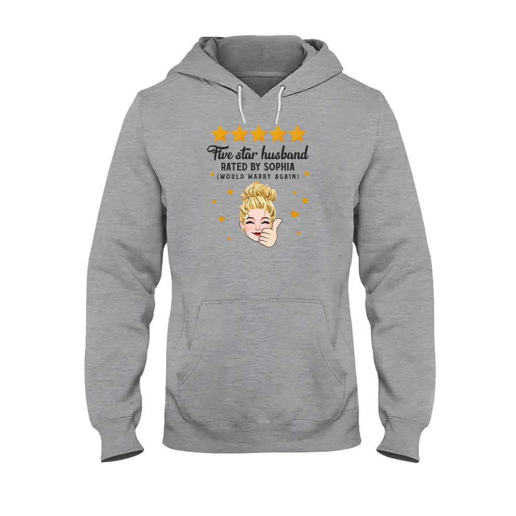 T-shirt et sweat à capuche personnalisés « Mari et Femme Cinq Étoiles »