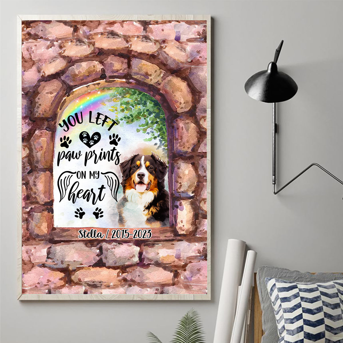 Plus à mes côtés - Toile et affiche personnalisées pour chien