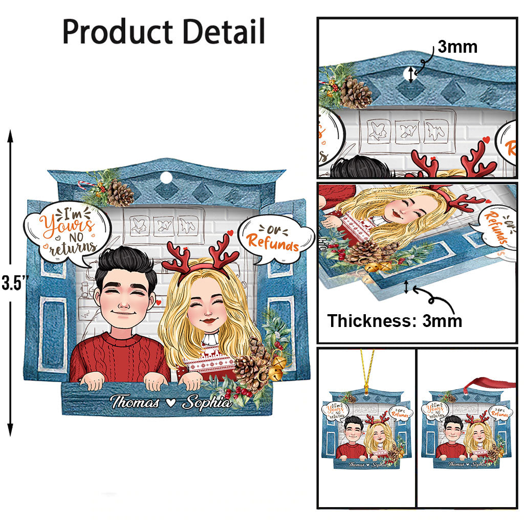 Je suis à toi - Ornement personnalisé pour couple