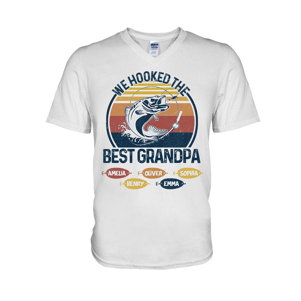 Nous avons trouvé le meilleur papa pêcheur, grand-père ! - Cadeau de pêche pour papa et grand-père - T-shirt et sweat à capuche personnalisés