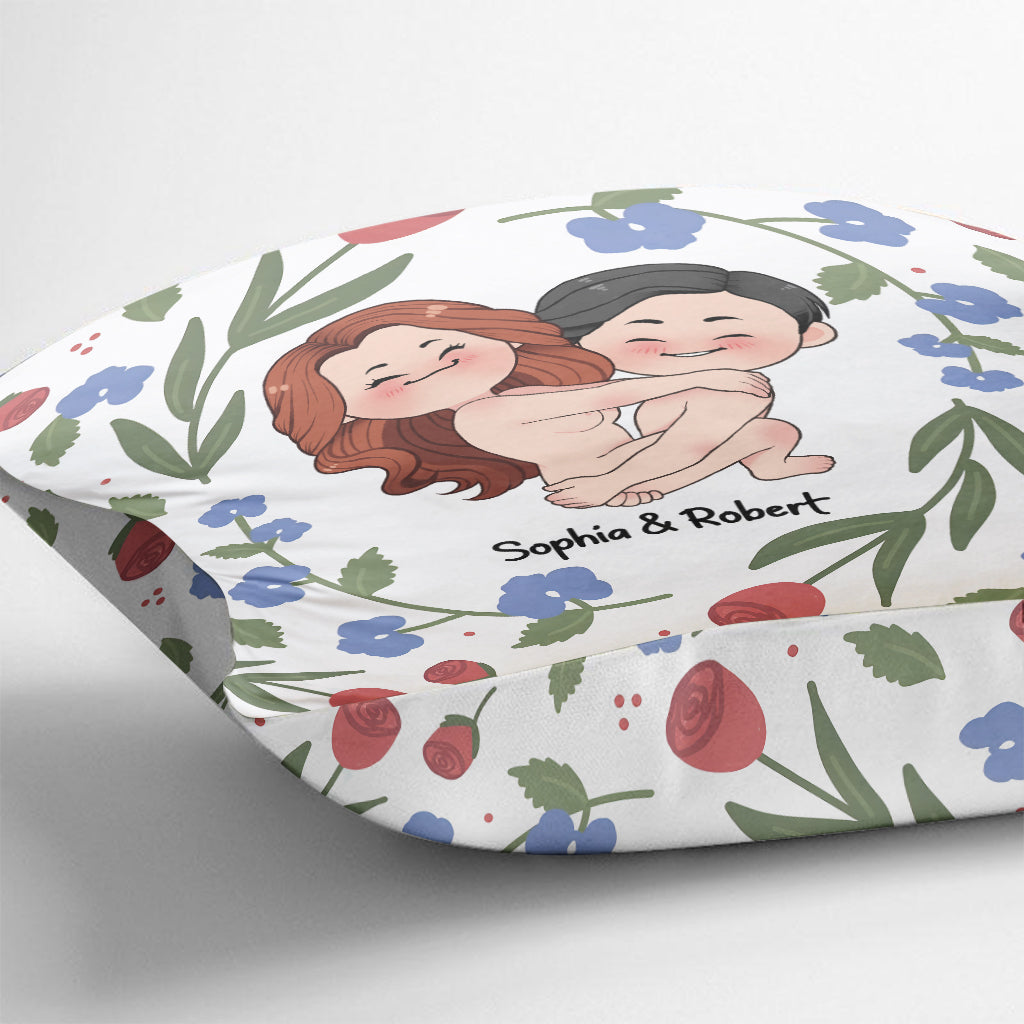 Rose Are Red Violet Are Malad - Coussin décoratif personnalisé pour couple