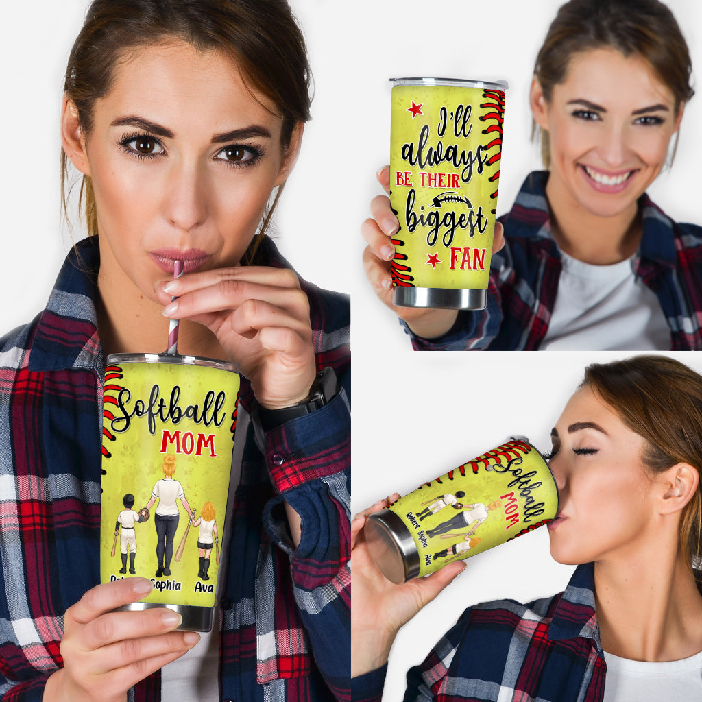 Je serai toujours sa plus grande fan - Gobelet de softball personnalisé