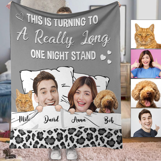 A Really Long One Night Stand - Personalized Couple Blanket