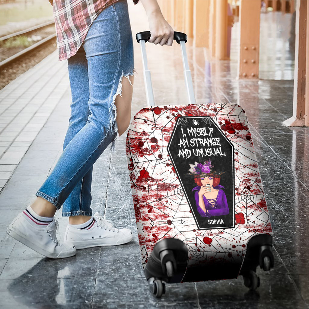 Je suis moi-même étrange et inhabituelle - Housse de valise personnalisée Sorcière