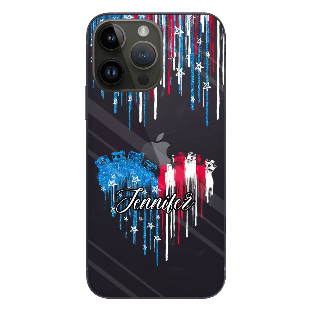 Passion pour la photographie - Coque de téléphone transparente personnalisée avec photo