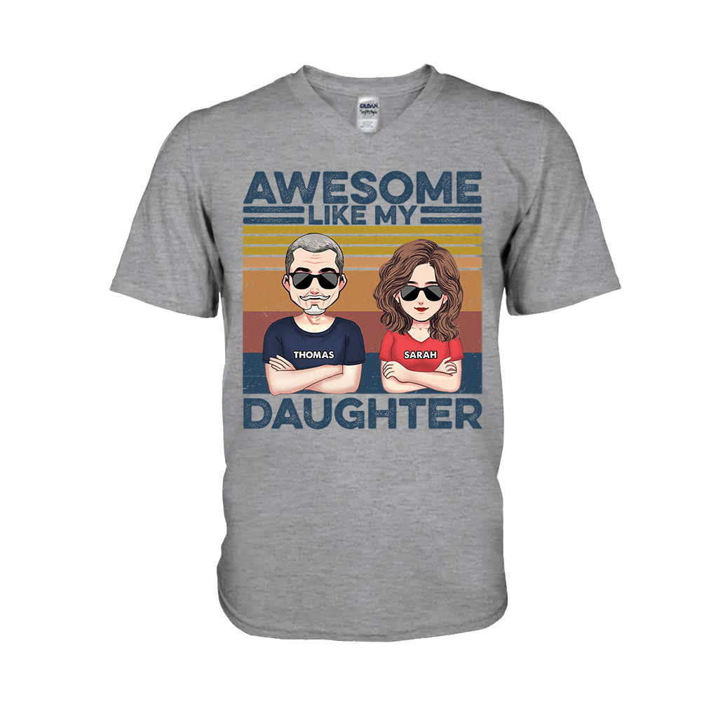 Tel père, tel fils - Cadeau pour papa - T-shirt et sweat à capuche personnalisés