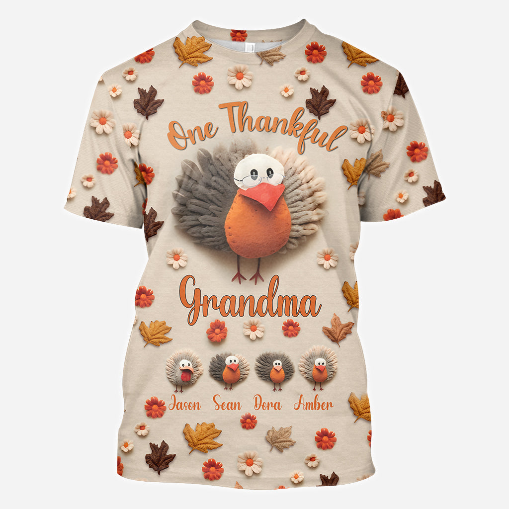 Une grand-mère reconnaissante - T-shirt personnalisé « Grand-mère »