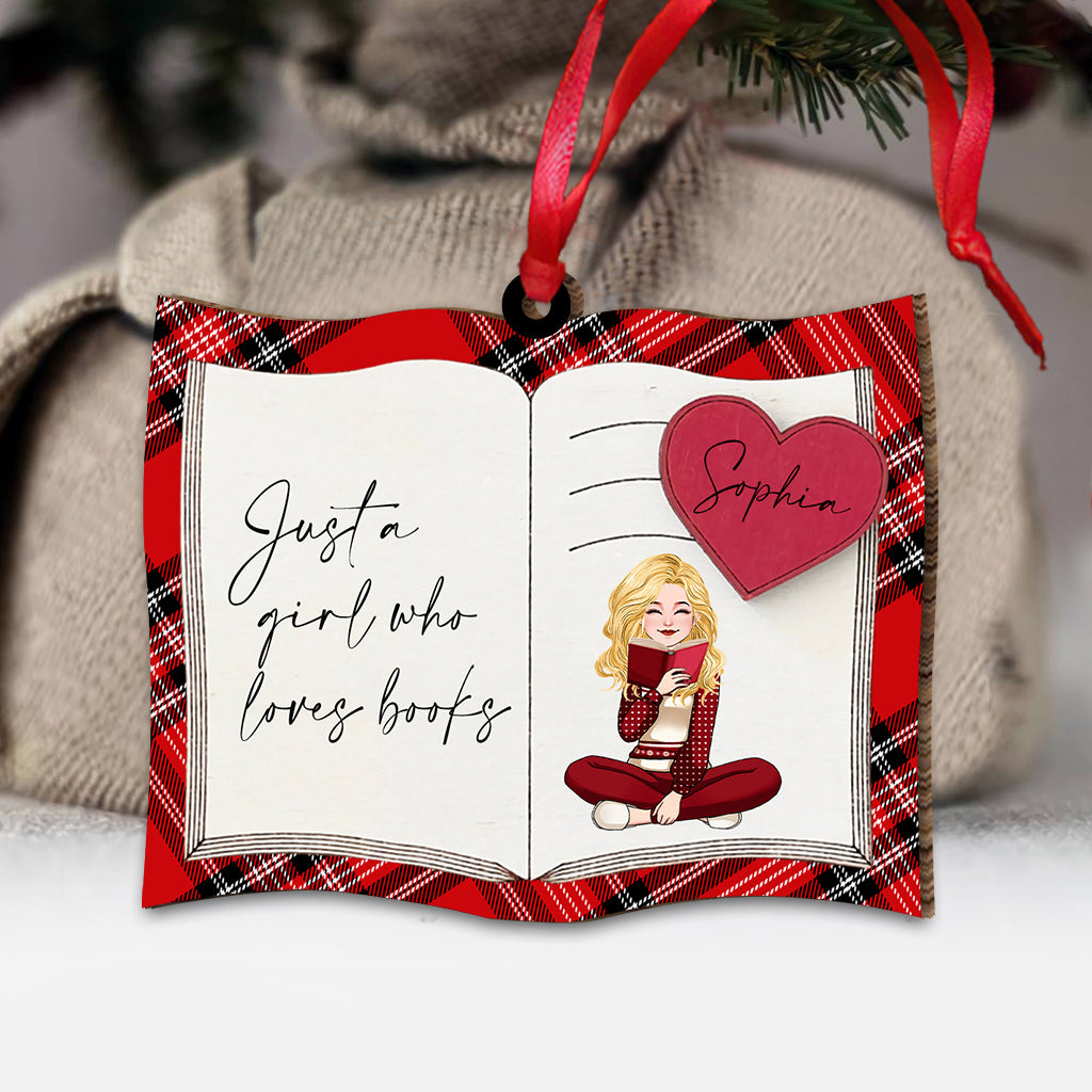 Juste une fille qui aime les livres - Ornement de livre personnalisé