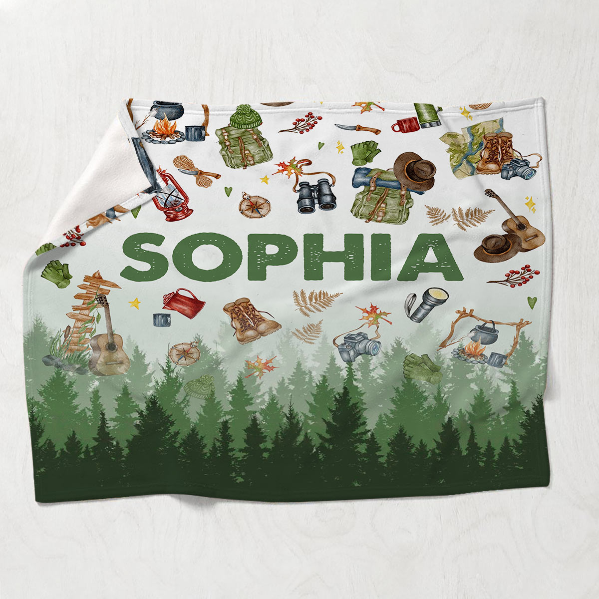 Love Camping - Personalized Camping Blanket